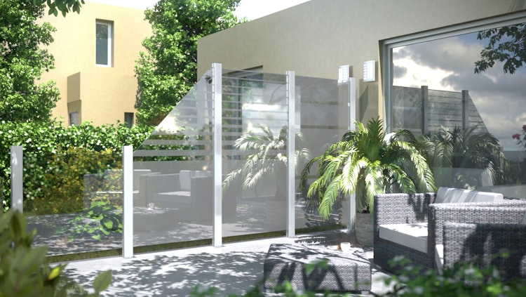 TraumGarten System Glas KLAR 900 x 900 mm