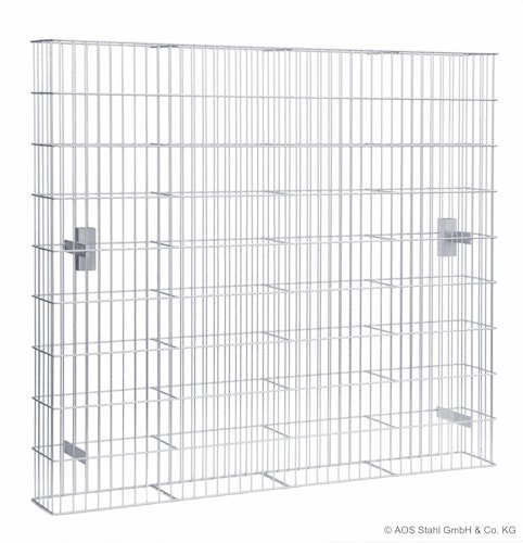 dz Gabionen-Korb JUMBO 1000 inklusive Pfosten zum Einbetonieren