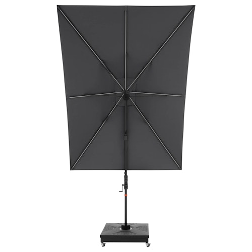 doppler Pendelschirm myZone 300 x 220 LED, Aluminium Anthrazit / 100 % Polyester 180 g/m²