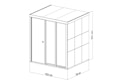 Vorschaubild Bertilo Sauna Model 2 Medium white - 58 mm