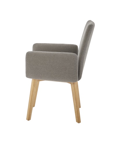 Diamond Garden Stuhl ARONA Sun & Rain, Premium Teak / Tuvatextil (100 % Polyacryl) Grau