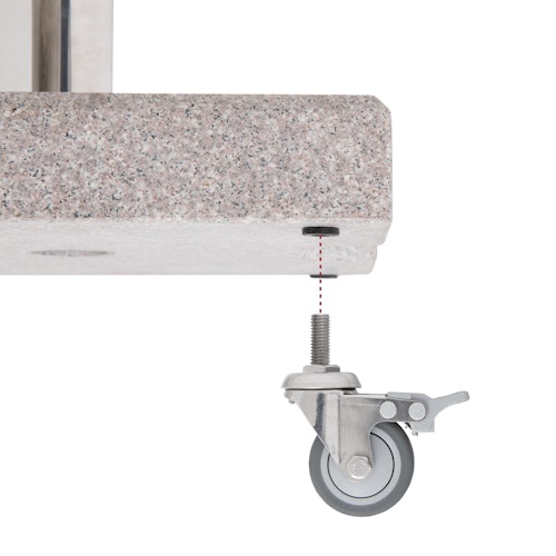 doppler Räderset für Granitsockel LIFE, 4er Set