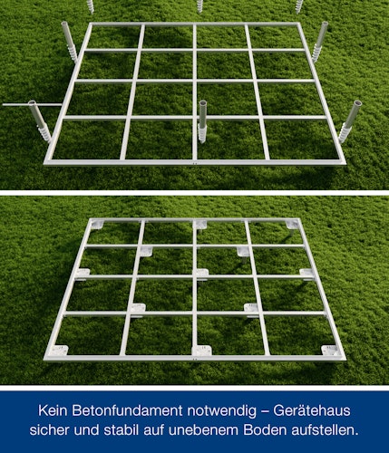Hörmann Schraubfundament für Gerätehaus Juno - 13 Schrauben