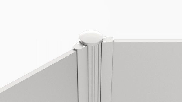 Alberts® Alu Sichtschutz Palitio als Set, Profilhöhe 150 mm, zum Einbetonieren