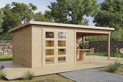 Wolff Finnhaus Gartenhaus Ole 6028 - 28 mm