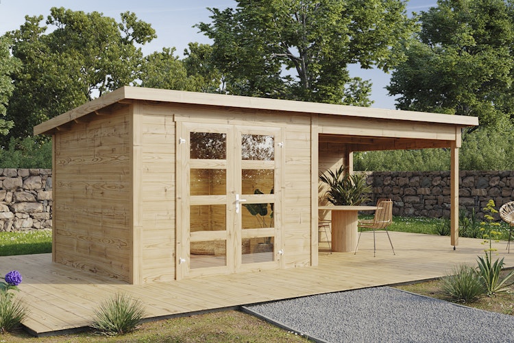 Wolff Finnhaus Gartenhaus Ole 6028 - 28 mm