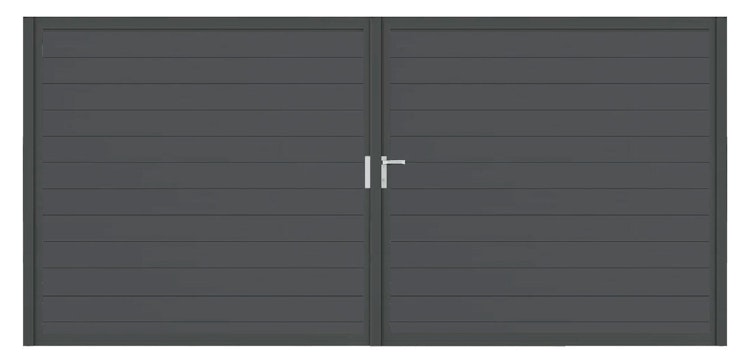 dz VIDUAL Swing Doppeltor Snap 140 x 20 mm Klickprofil symmetrisch