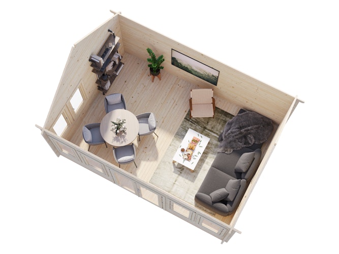 Palmako Gartenhaus Claudia 19,4 m² - 44 mm