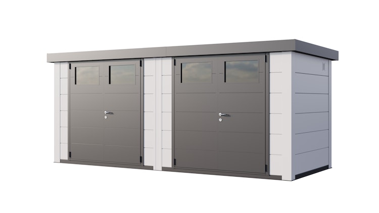 Telluria Metallgerätehaus Duo 2721 Zweiraum-Gartenhaus