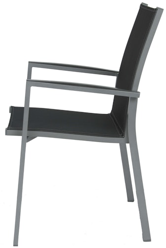 STERN Stapelsessel NEW LEVANTO, Aluminium / Textilen / Alu-Armlehnen
