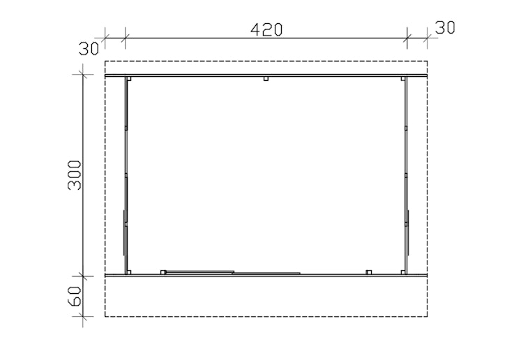 Skan Holz Gartenhaus Tournai 2 mit Schiebetür - 28 mm 