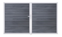 GroJa Solid Rhombus Doppeltor Rahmen Aluminium EV1 3000 x 1800 mm