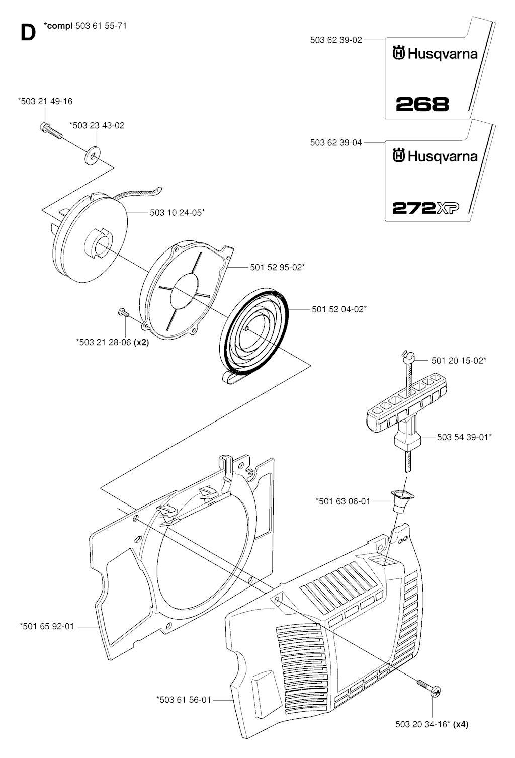 Explosionszeichnung Ersatzteile