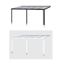 Vorschaubild Skan Holz Aluminium Terrassenüberdachung Garda Breite 434 cm