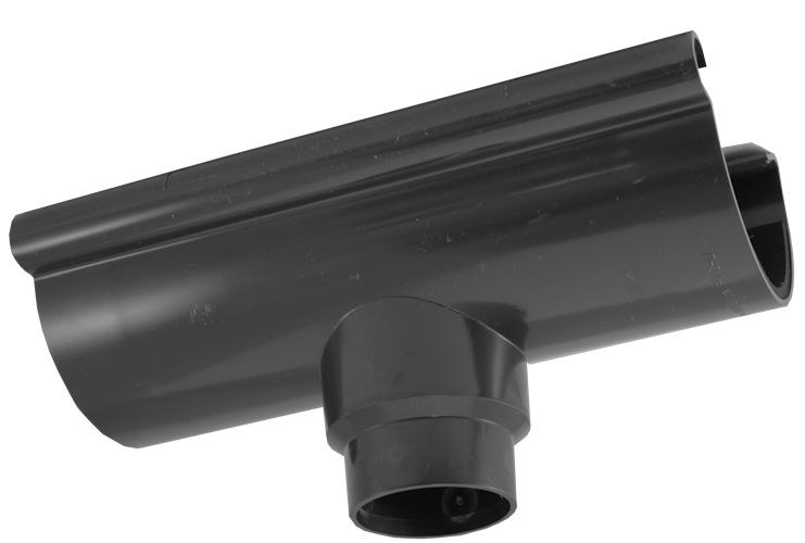 Rinnenstutzen DN 60/75 zum Stecken, RG100 Typ 300 braun