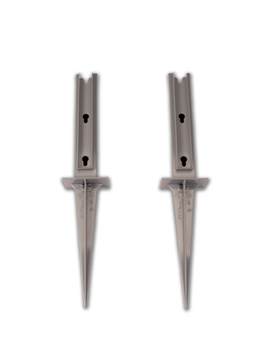 KHW Spalier 100 cm mit Erdspieß - 2er Set