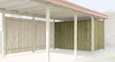 Vorschaubild Weka Geräteraum/Fahrradgarage für Carports, kesseldruckimprägniert - 20 mm