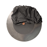 OFYR Löschabdeckel schwarz und weiche Schutzabdeckel schwarz eingestellt 100 (Ø 100 cm)Zubehörbild