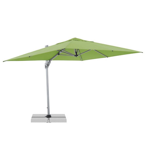 doppler Pendelschirm ACTIVE 260 x 350, Aluminium Silber / 100 % Polyester 180 g/m²