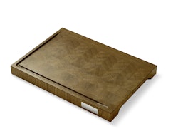 Nesmuk Schneidebrett mit Saftrinne L, Eiche geräuchert