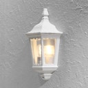 Vorschaubild Konstsmide Wandleuchte Firenze, Halbschale, matt weiss, klares Glas (7229-250)