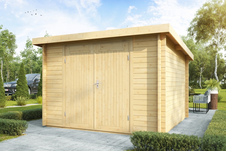 Wolff Finnhaus Blockbohlenhaus Pia 3024 - 34 mm