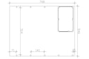 Vorschaubild Skan Holz Doppelcarport Friesland 546x708 cm mit Abstellraum Set D