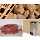 Vorschaubild Weka Saunaofen-Set 9 inkl. 3,6 kW Kompakt Ofen rund, Saunasteine, Steuergerät