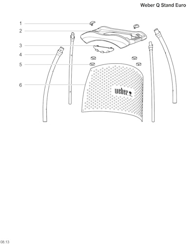 Weber CTN W/LBL Q 1200 LPG MAROON 14 (65237)
