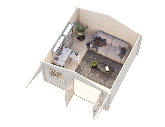 Palmako Gartenhaus Sally 12,3 m² - 44 mm