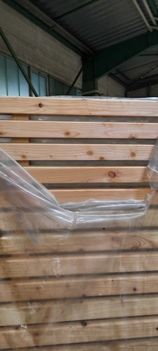 OSMO Sichtblende Rhombus 179 x 179 cm - B-WARE - Lärche naturbelassen