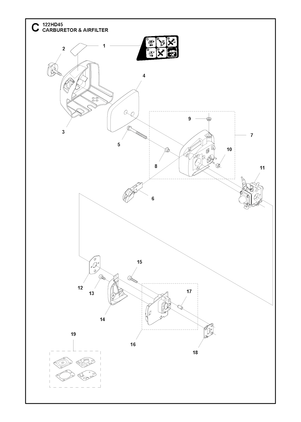 Explosionszeichnung Ersatzteile