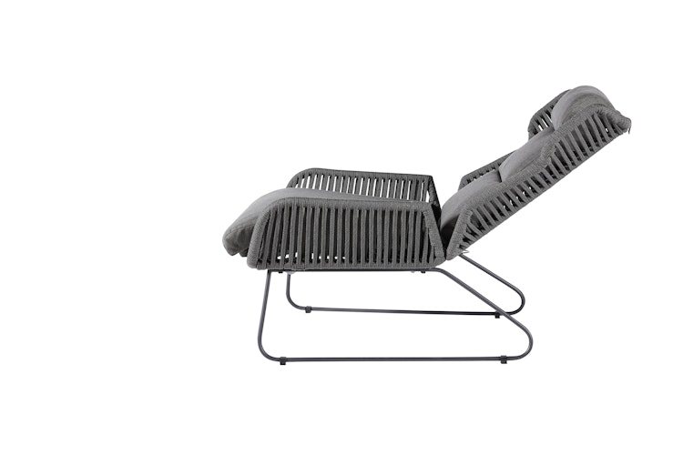 Diamond Garden Relaxsessel NAXOS, Edelstahl Dunkelgrau / Rope / Sunproof (100 % Polypropylen)