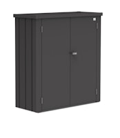 Biohort Terrassenschrank Romeo B 132 x T 57 x H 140 cm (Größe M) dunkelgrau-metallic