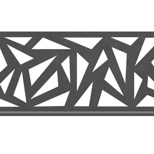 Traumgarten SYSTEM Dekorprofil TRIGON Anthrazit 2360 mm