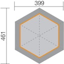 Vorschaubild Weka Pavillon 656 - Sparset inkl. Schindeln
