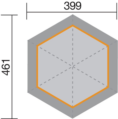 Weka Pavillon 656 - Sparset inkl. Schindeln