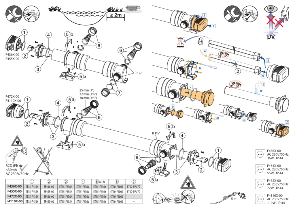 Explosionszeichnung Ersatzteile