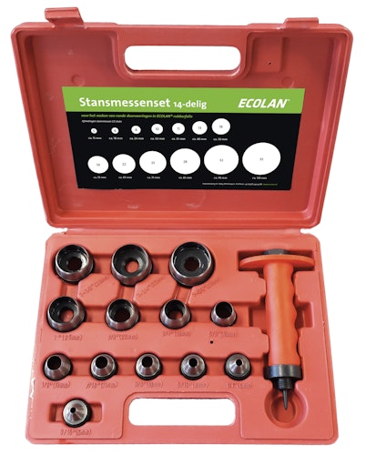 ECOLAN® Stanzmesser-Set Ø 15 - 95 mm, 13- teilig