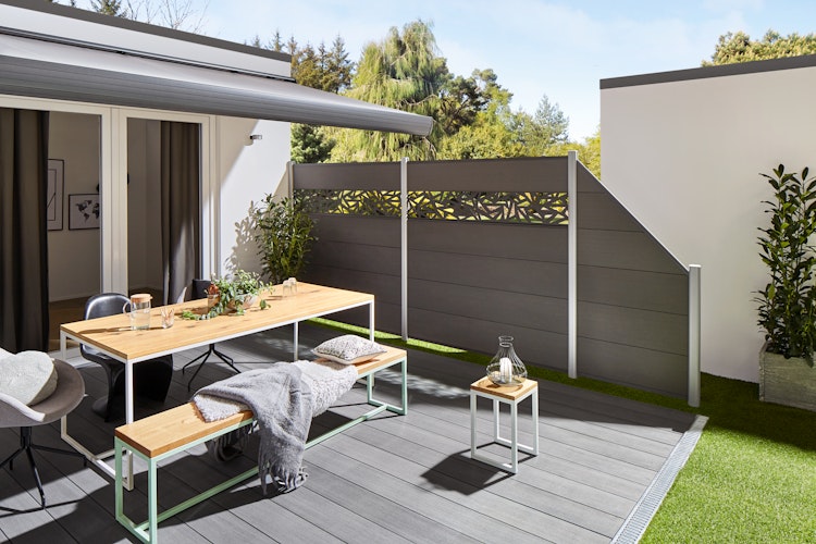 TraumGarten System WPC XL Zaun-Set