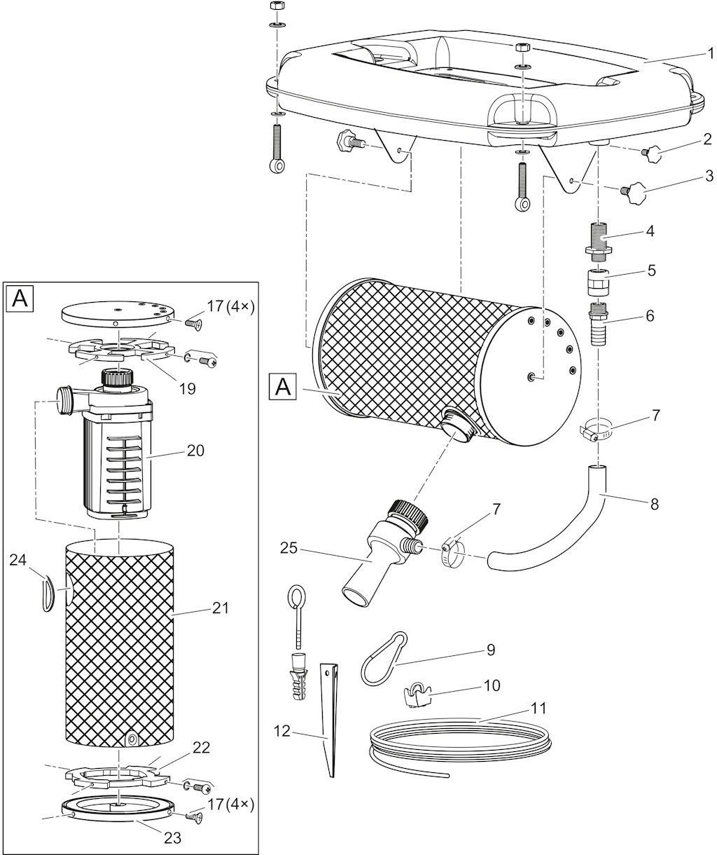 Explosionszeichnung Ersatzteile