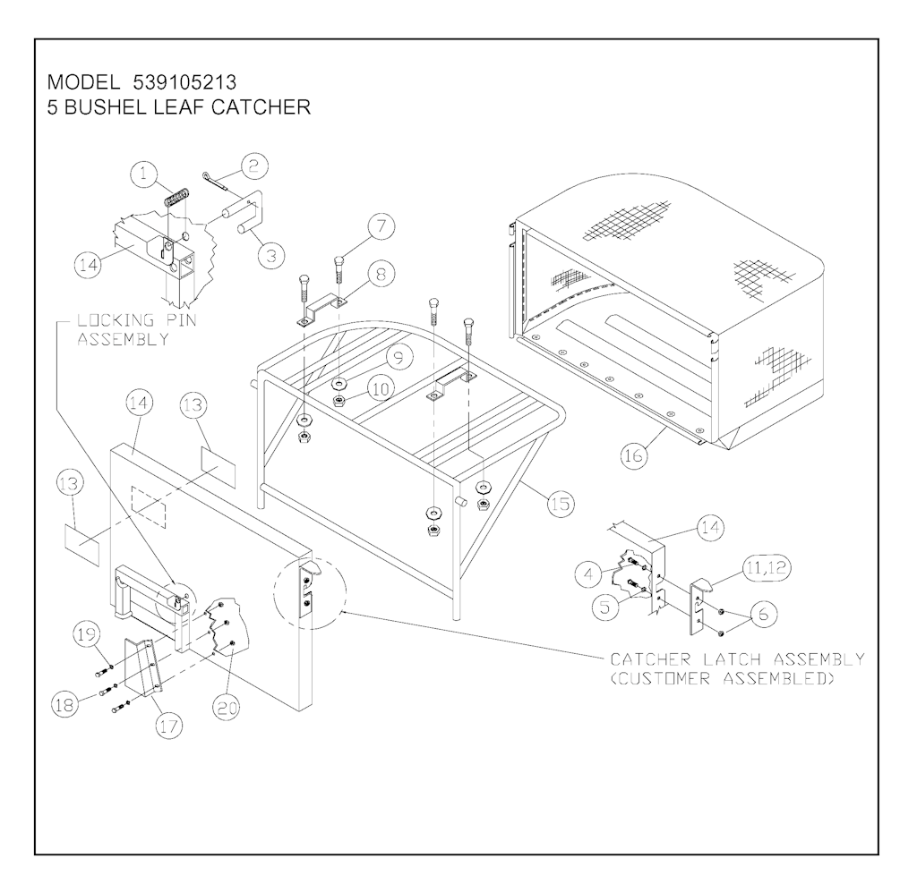 Explosionszeichnung Ersatzteile