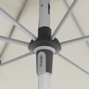 Vorschaubild doppler Mittelmastschirm EXPERT 220 x 140 Auto-Tilt, Aluminium Silber / 100 % Polyester 180 g/m²