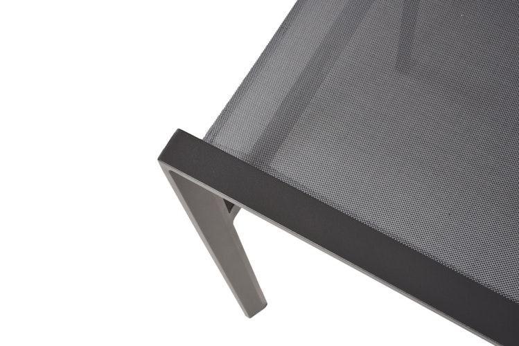 Garden Pleasure Gartenmöbel Set DAVINA / RANA 04, Tisch 180 x 90 +  6 Stapelsessel, Aluminium / Teak / Kunststoffgewebe