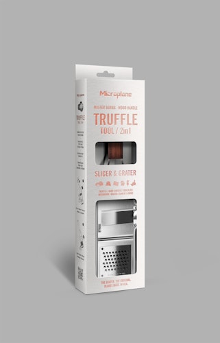 Microplane Trüffel Profi 2in1 - Hobel & Reibe MASTER Walnussholz