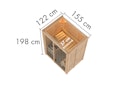 Vorschaubild Karibu Sauna Avari 1 Superior mit Fronteinstieg 68 mm - 230 Volt Plug & Play inkl. gratis Sauna-Zubehörset im Wert von 234,94 €