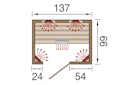 Vorschaubild Weka Infrarot Wärmekabine Mila Gr. 2 Sondermodell "IR-Kabine des Jahres" inkl. Zubehörpaket