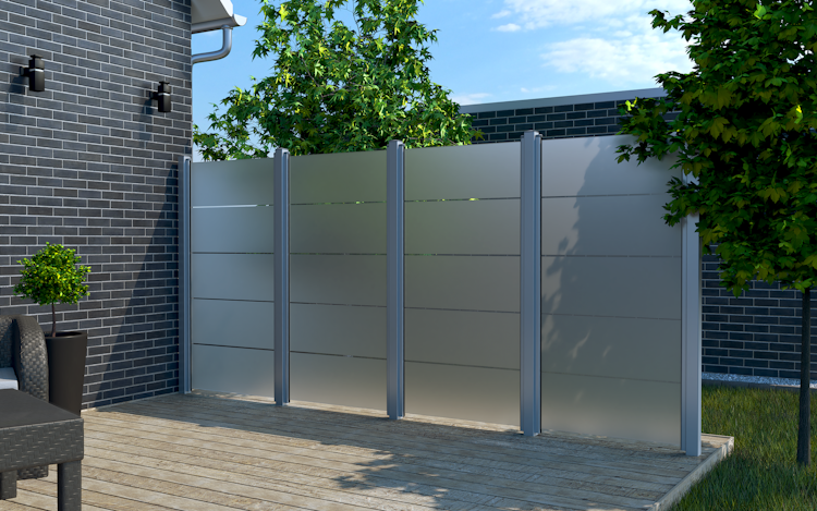 GroJa Ambiente Glas-Sichtschutz Typ Senkrecht 90