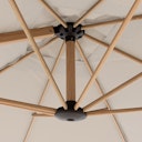 Vorschaubild doppler Pendelschirm ALU WOOD 300 x 220, Aluminium Esche-Optik / 100 % Polyester 180 g/m²