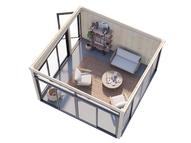 Palmako Glashaus Saga 16,6 m² Slide